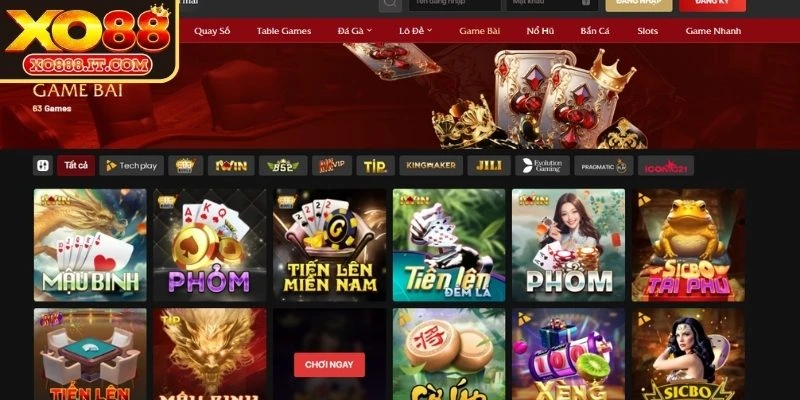 Game bài XO88 nền tảng giải trí trực tuyến đỉnh cao