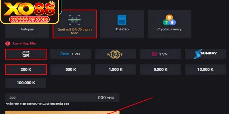 Nạp tiền XO88 mang lại nhiều lợi ích thiết thực cho người chơi